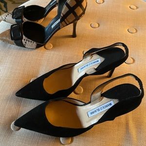 Manolo Blahnik sling back heels
